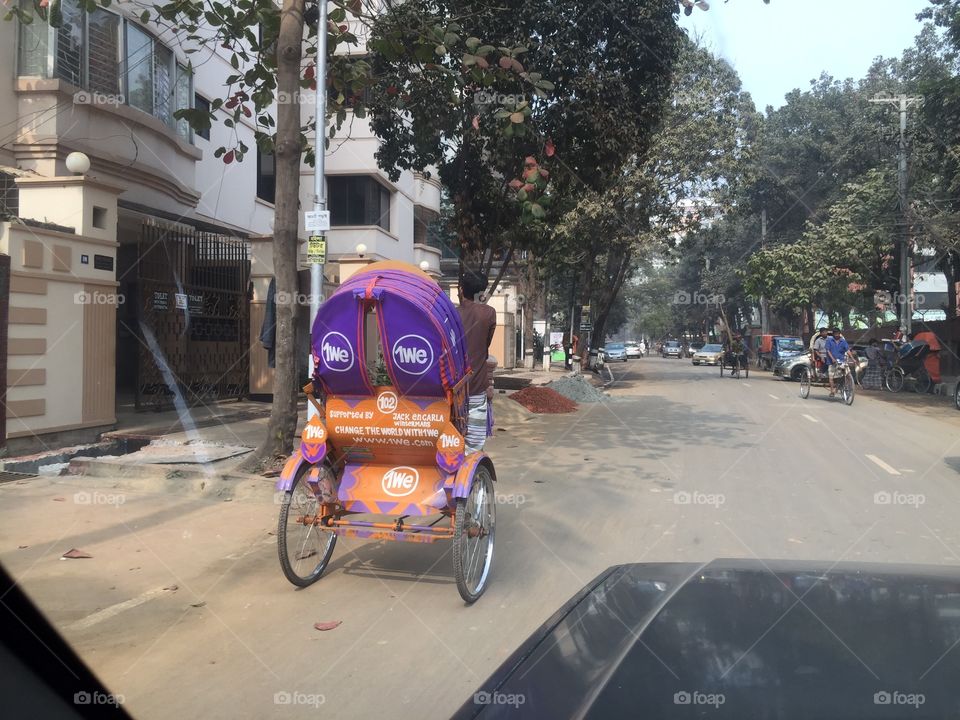 Rickshaw in Dhaka Bangladesh