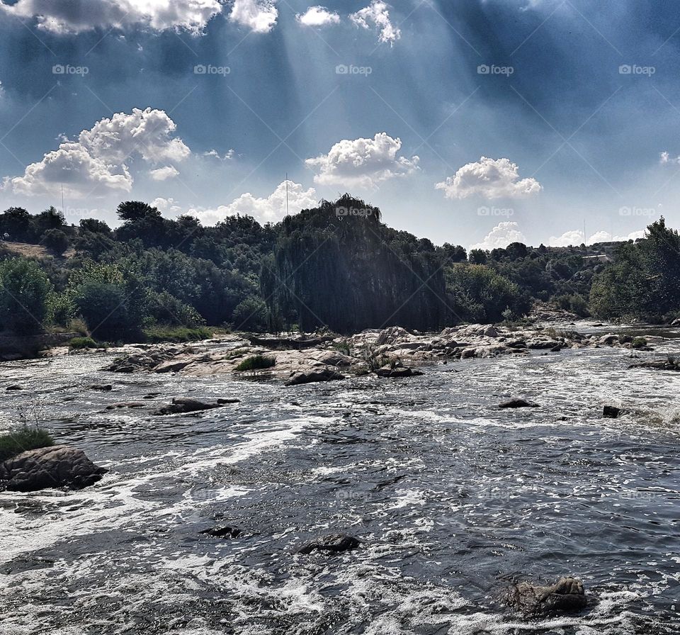 River flowing after some rain.