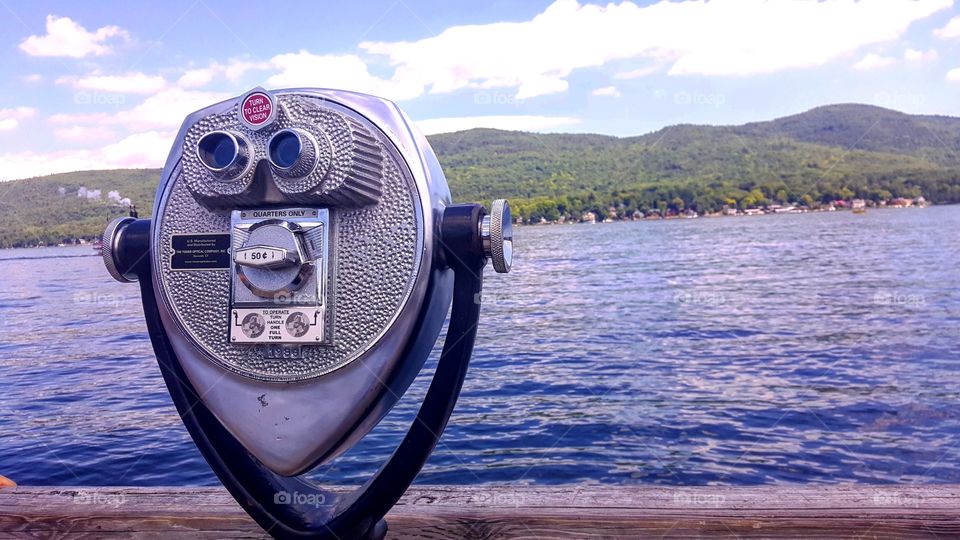 binoculars in Lake George