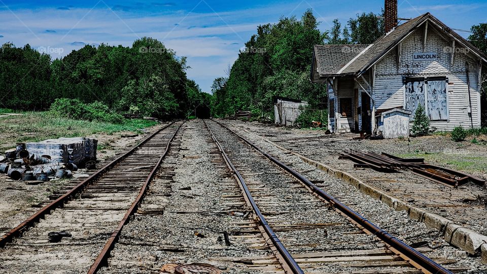abandoned railroad station