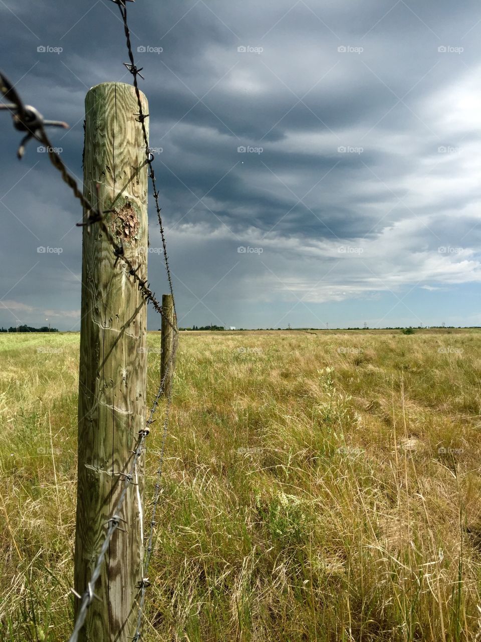 The coming storm. Taken in a farm field in Saskatchewan, Canada