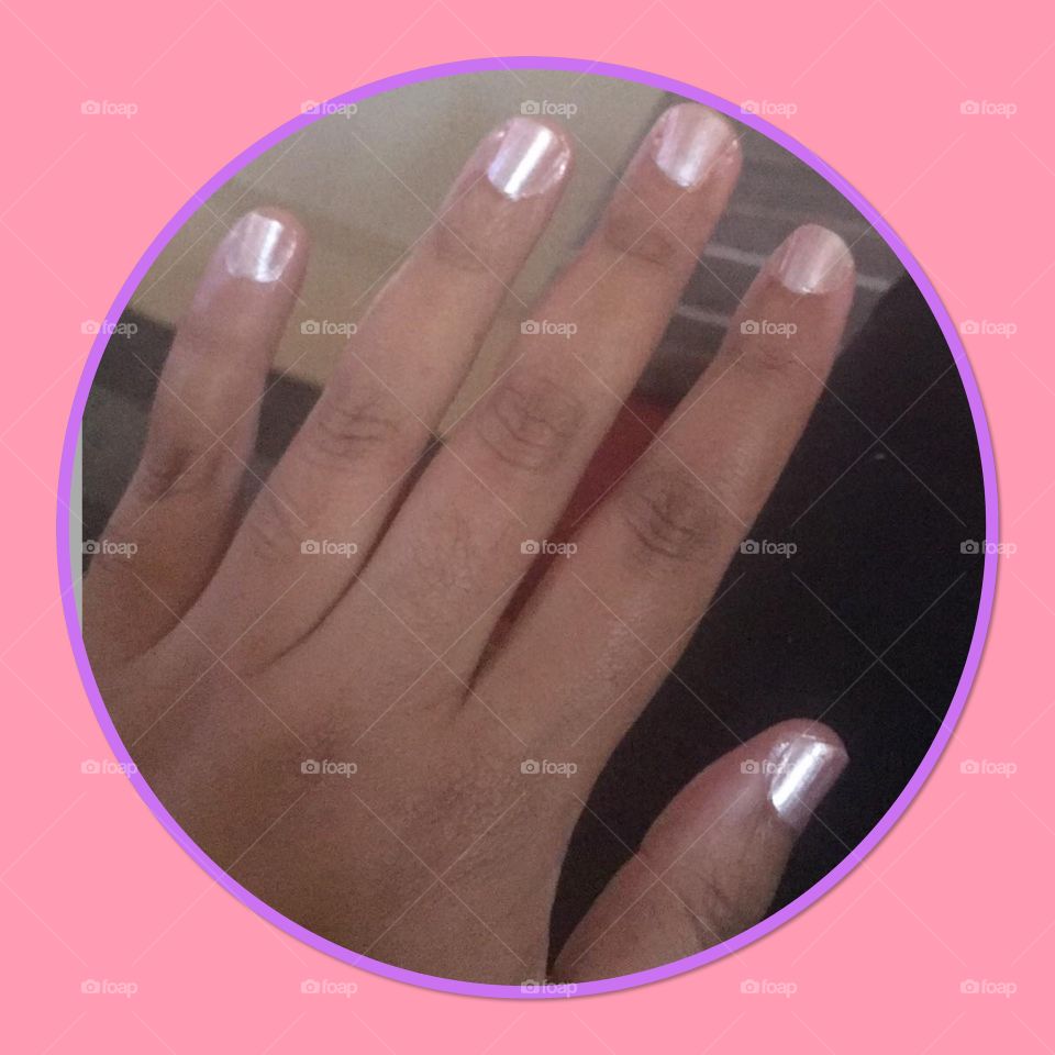 Pearl nail polish is the best on dark skin! (c)