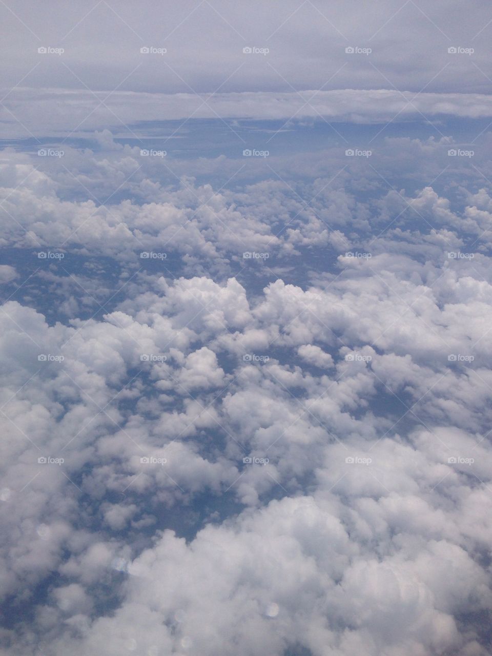 Clouds looking out of a airplane