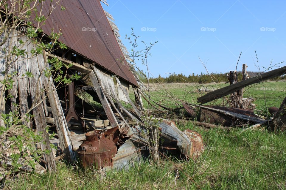 Dilapidated barn