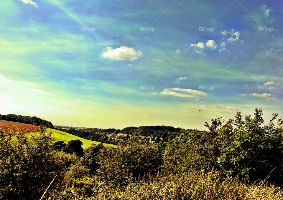 View over the valley 