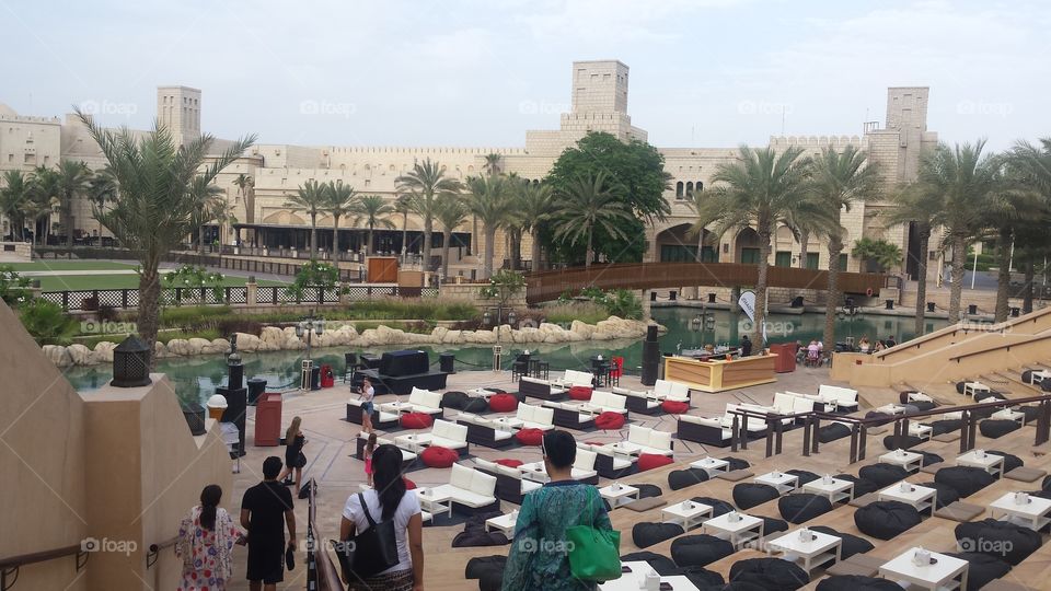 over view of mini bar Madinat