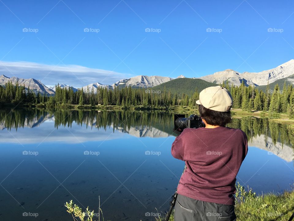 Photographing landscape