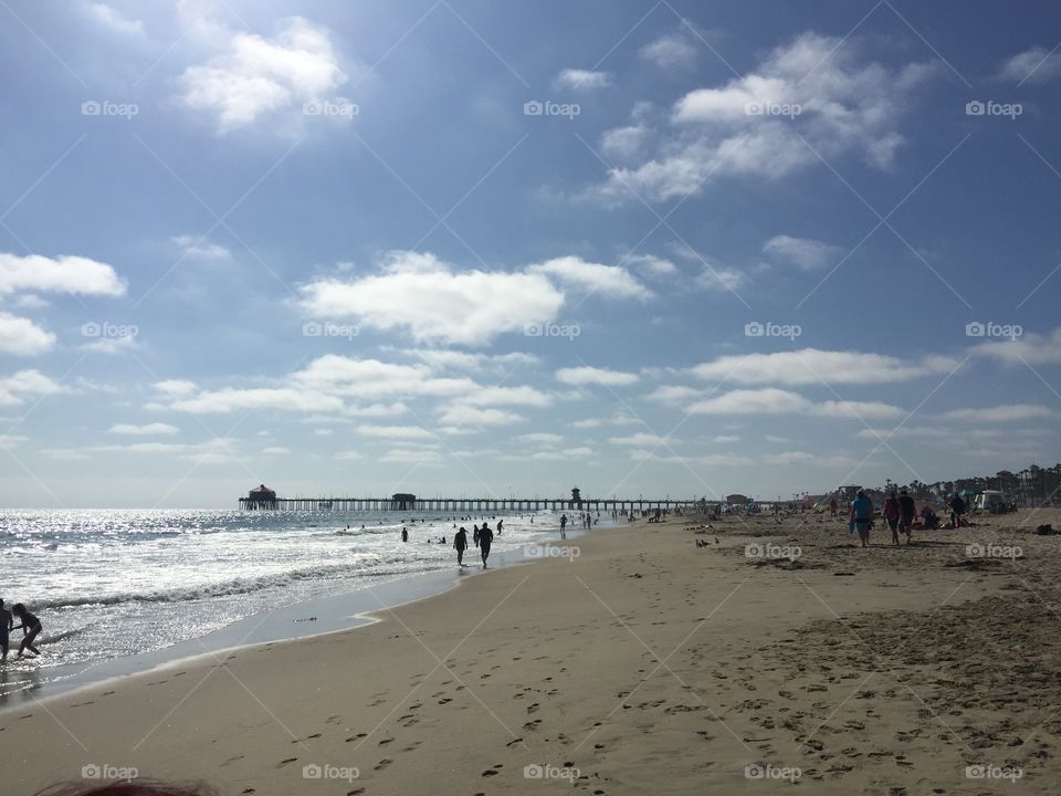 Newport Beach California en la playa 
