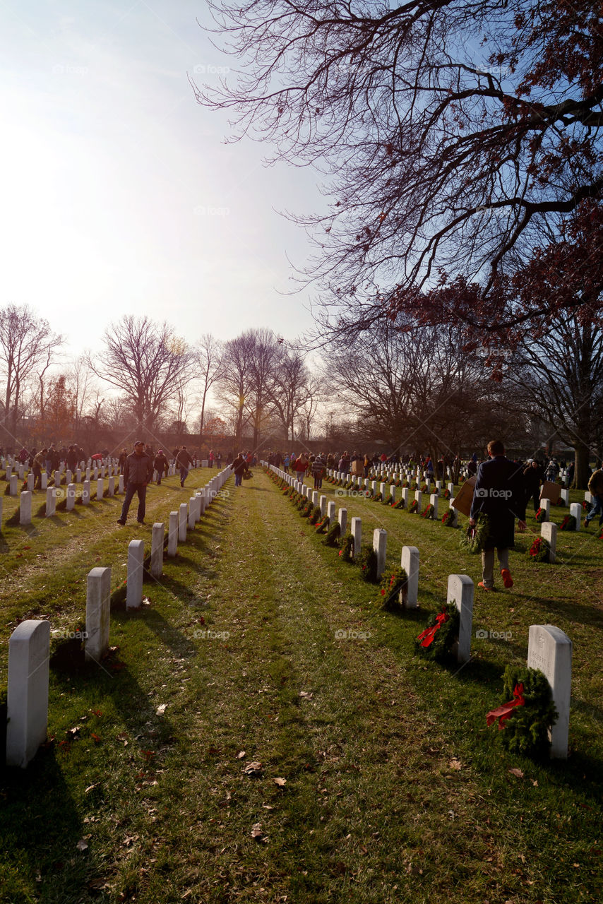 Arlington national cemetery. wreaths across America