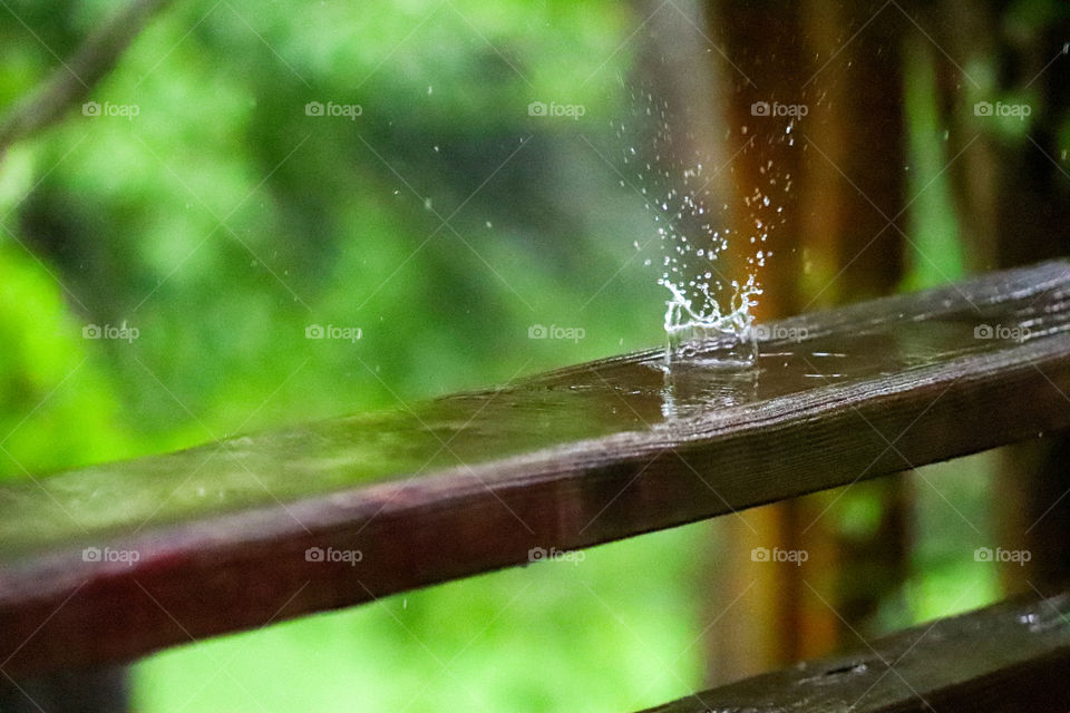 Raindrop making a big splash