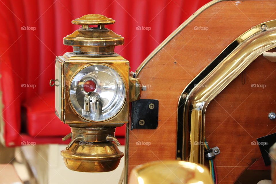 An old brass lamp