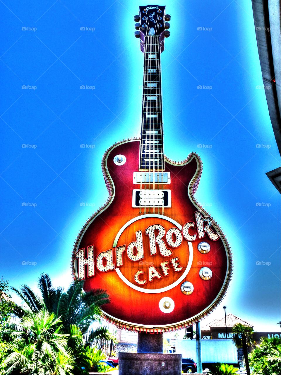 The Hard Rock Cafe Guitar in Las Vegas