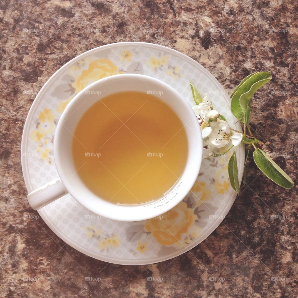 Green tea. Cup of green tea