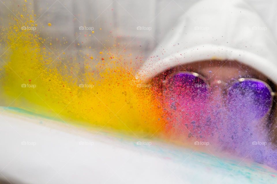 Explosion of Color; Yellow, Pink, and Purple 