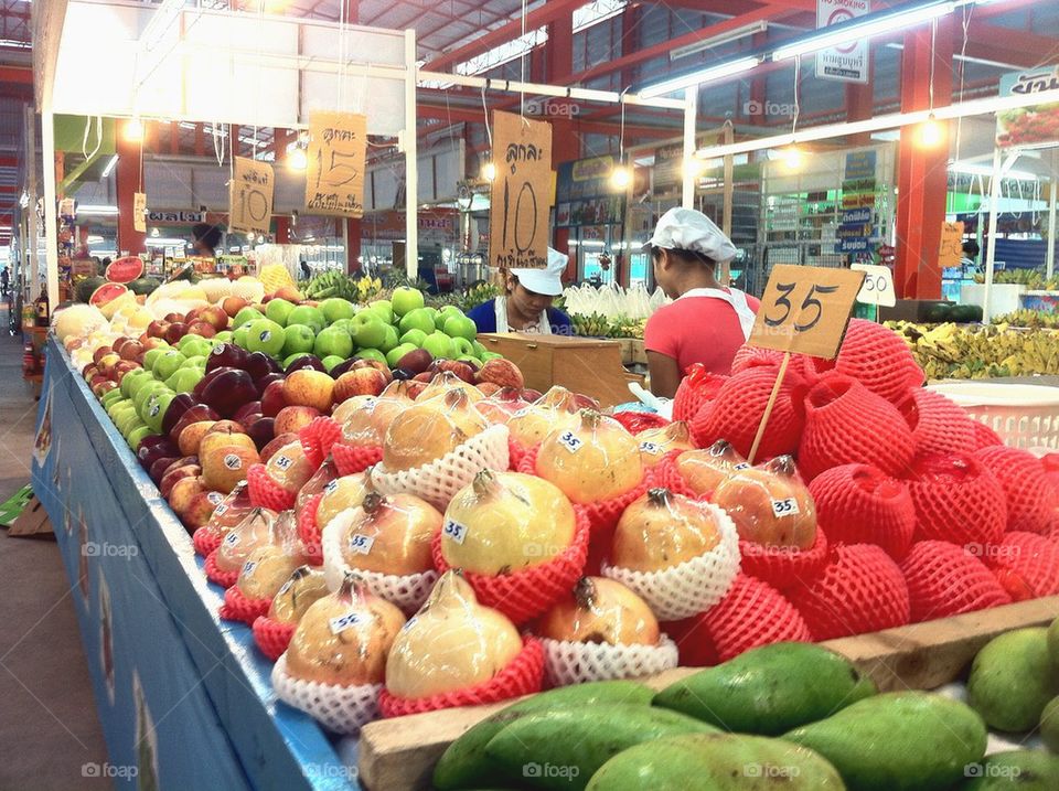 Thai fruits in Thai market