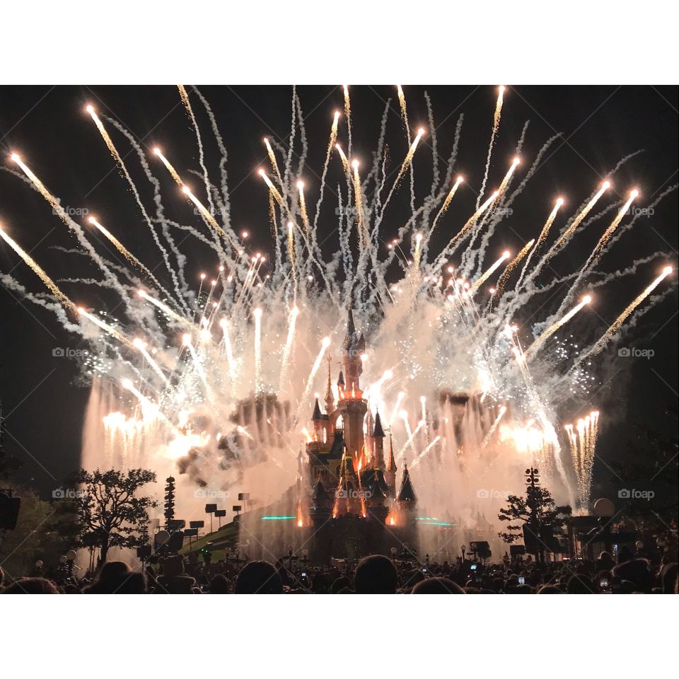 Disneyland Paris fireworks display