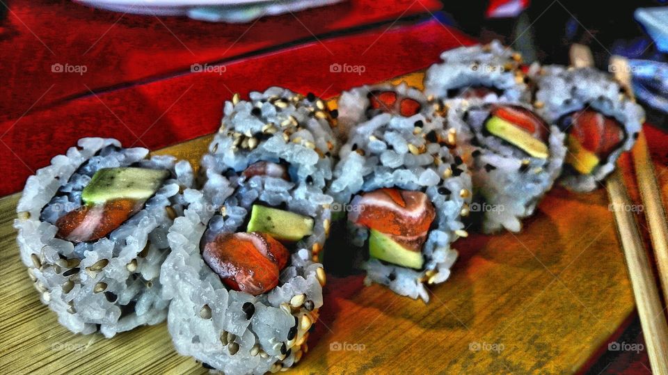 HDR sushi