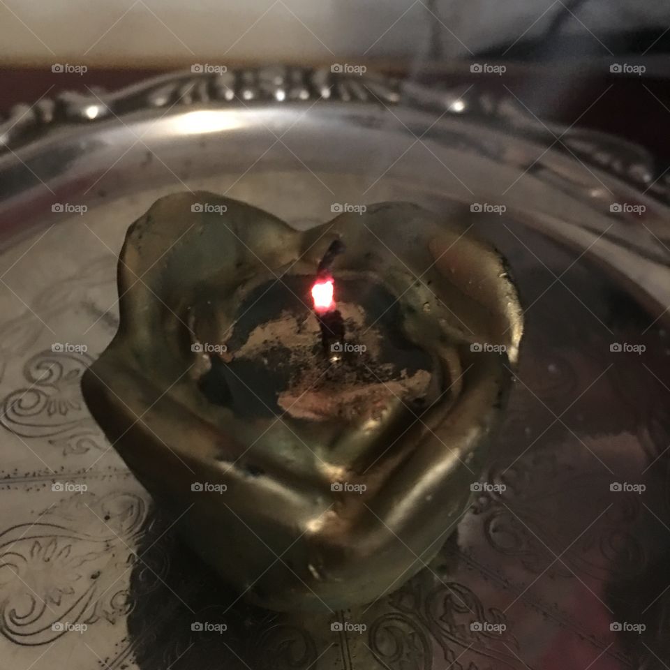 Rose candle 