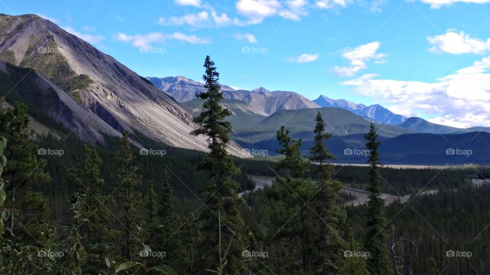 Awe inspiring beauty of Canada's Yukon Territory mountains and lakes.