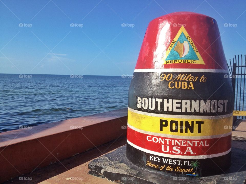 Southernmost point continental USA. Southernmost point continental USA,90 mile from Cuba,Key west