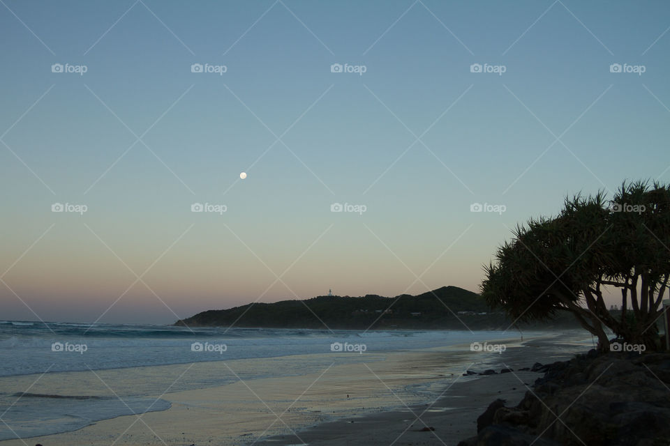 Byron Bay Moonlight Sunset 