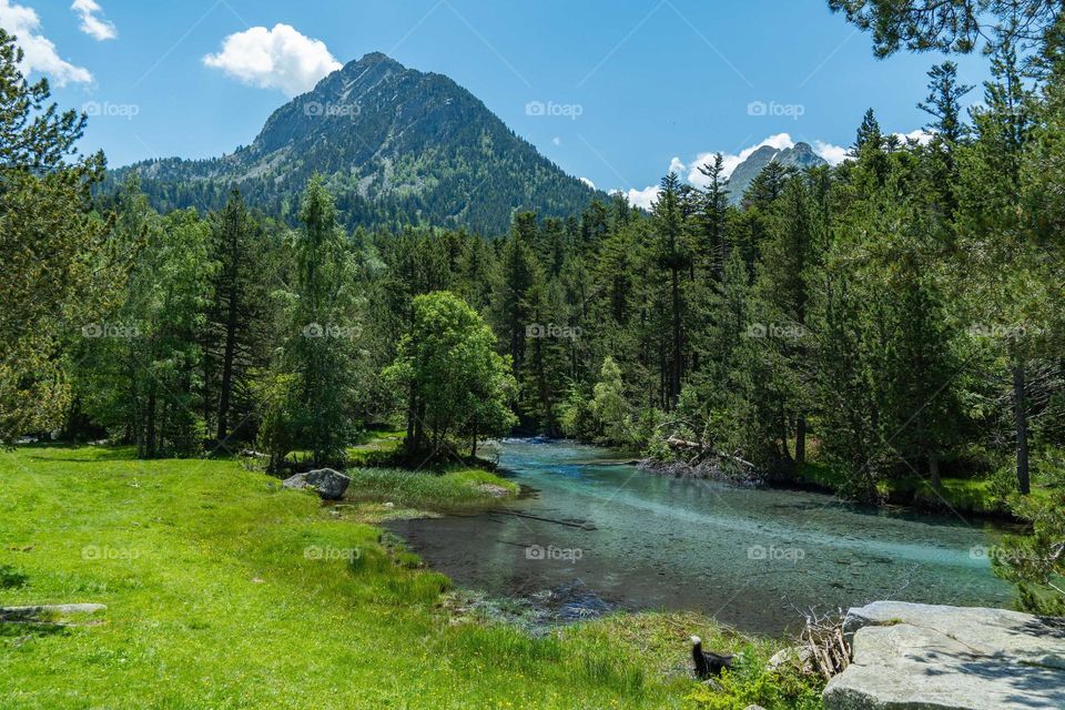 river in the pyrenees