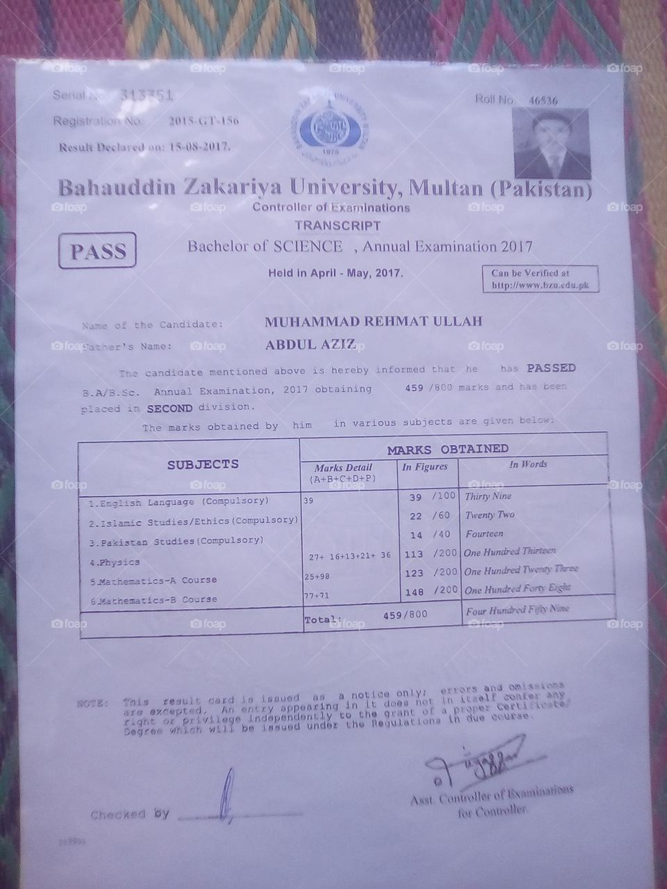 invalid documents.....