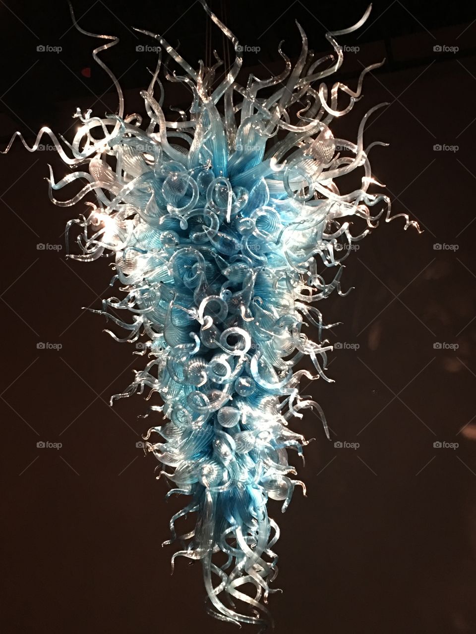 A chandelier at Chihuly Glass Museum - Seattle, WA
