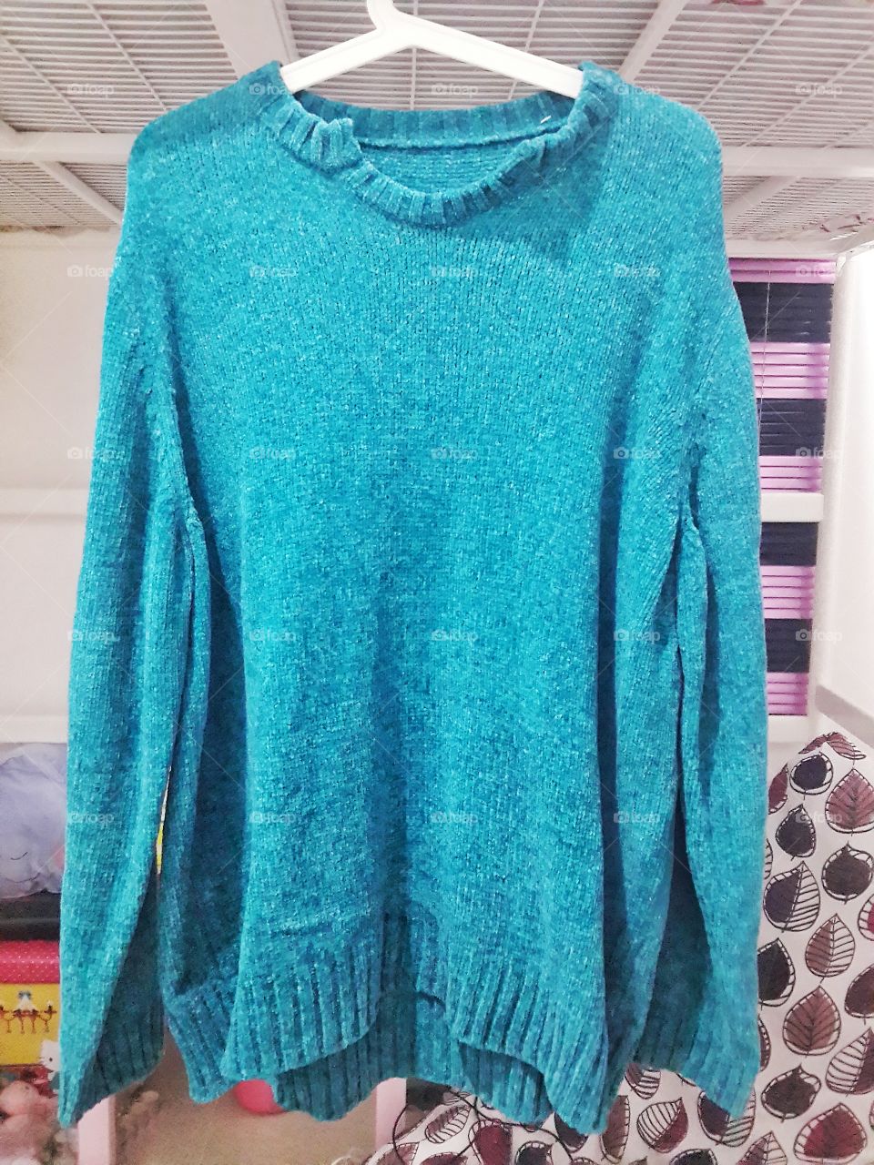 blue sweater. winter