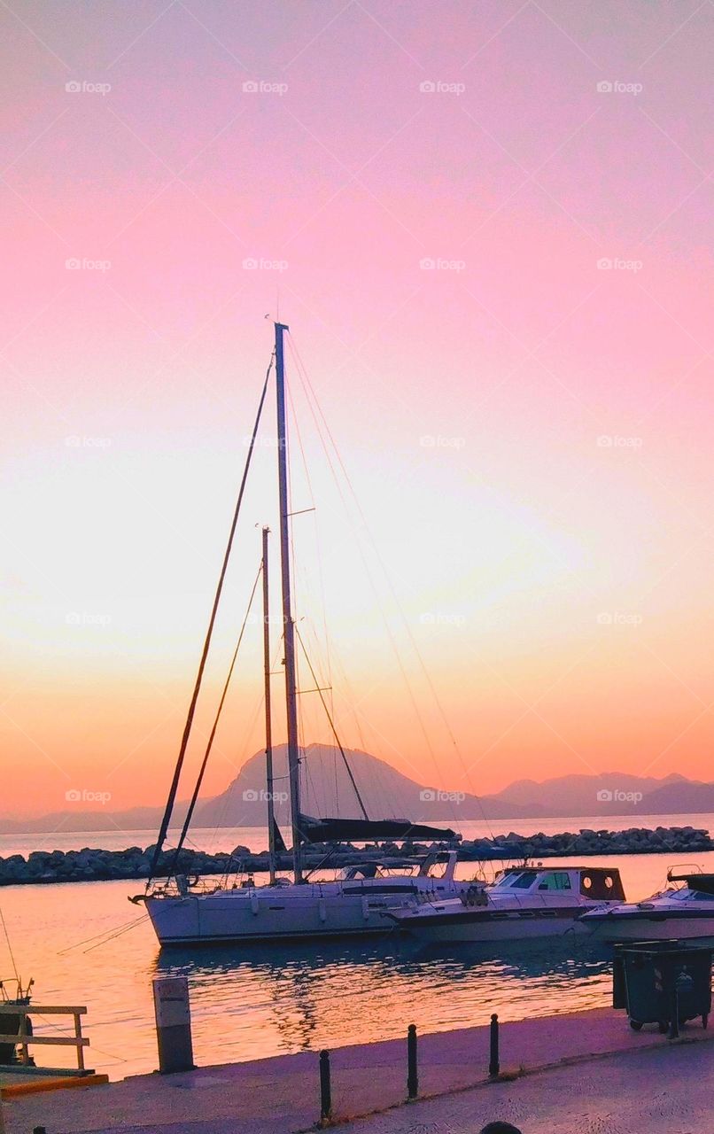 sightseeing at sunset