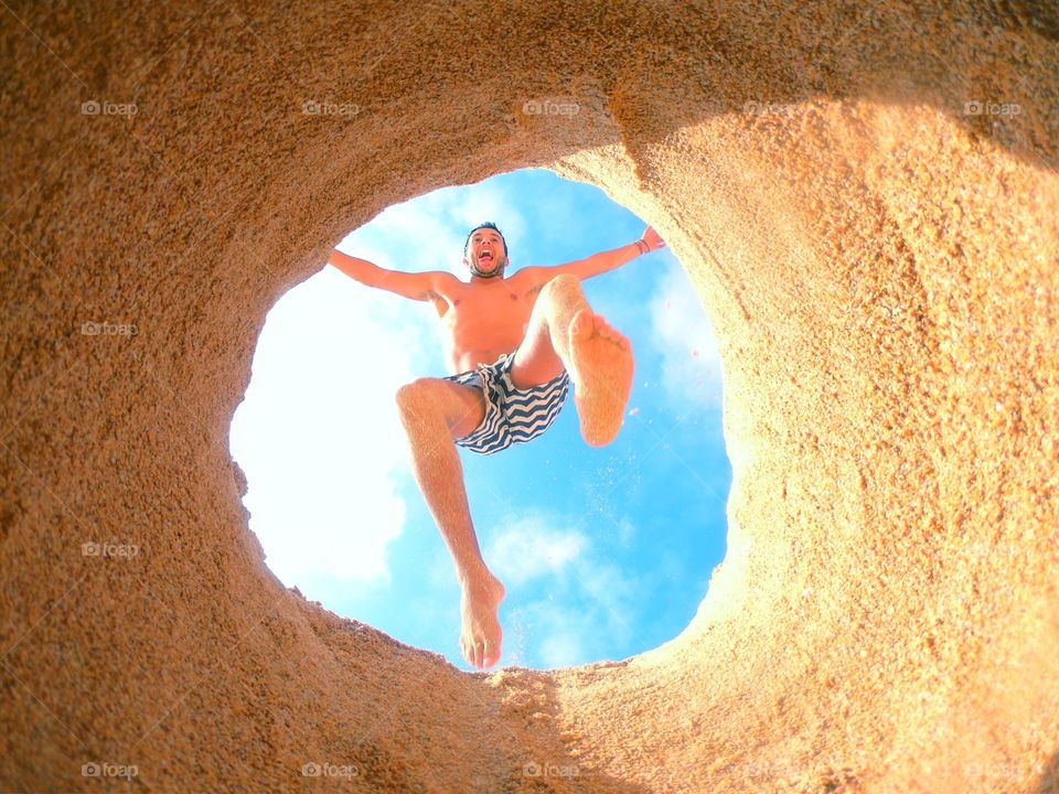 Yassir in the beach