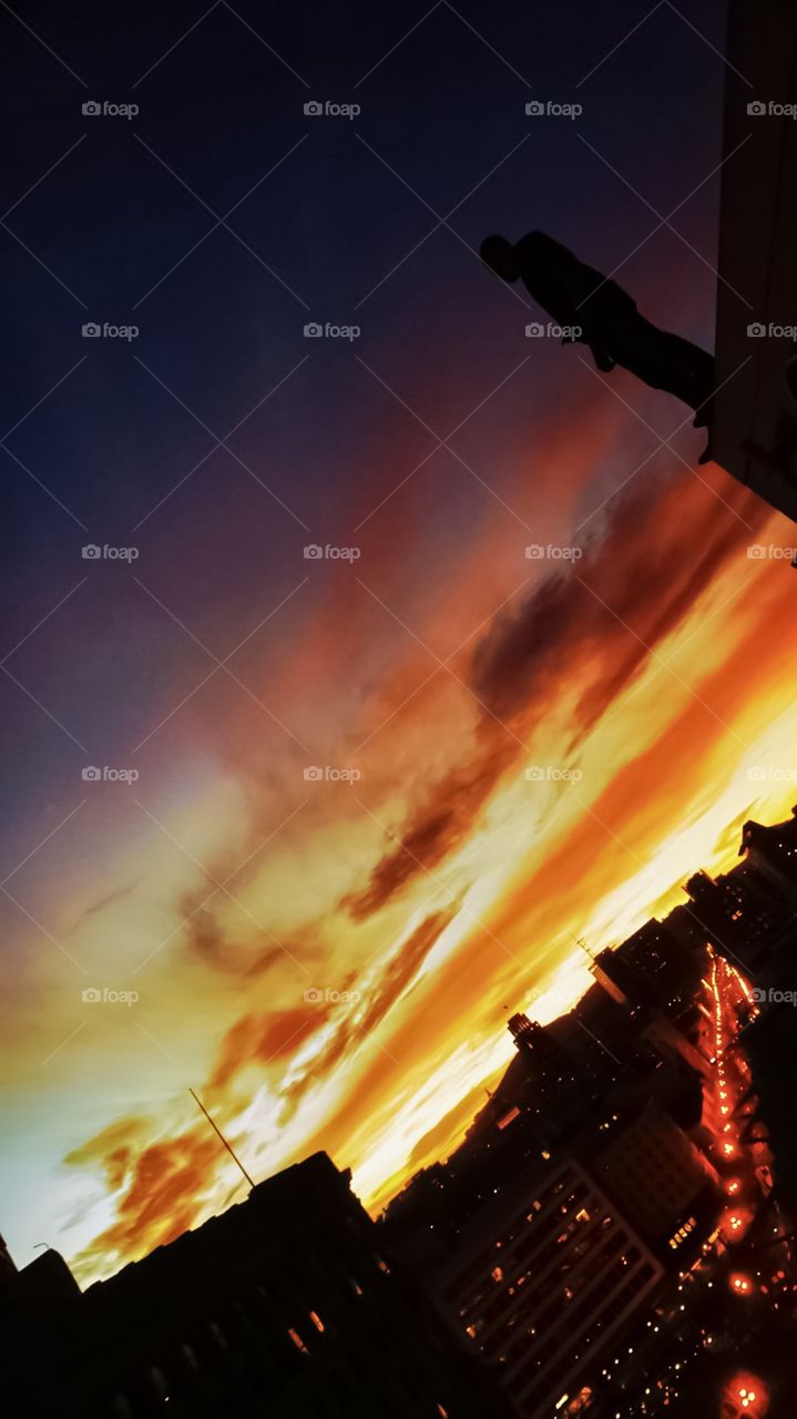 What would you caption this? I’m having some issues with the perfect caption for something so mind blowing provided by the sun, the sky, and the spinning earth at Golden hour...I can not caption this... maybe you can help? 
