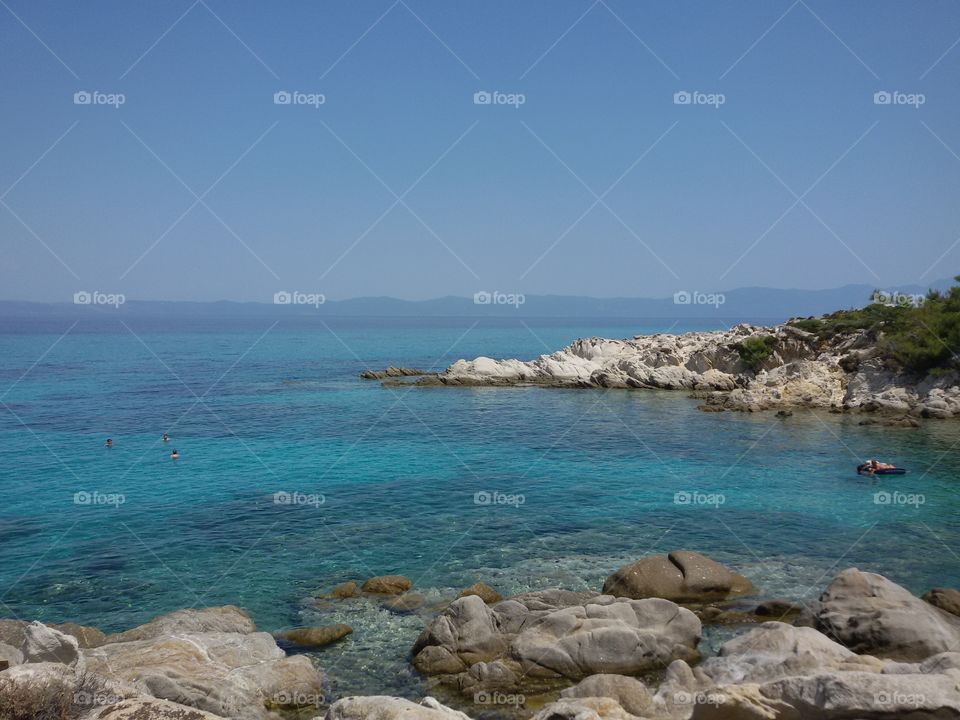 Coast line with sea view