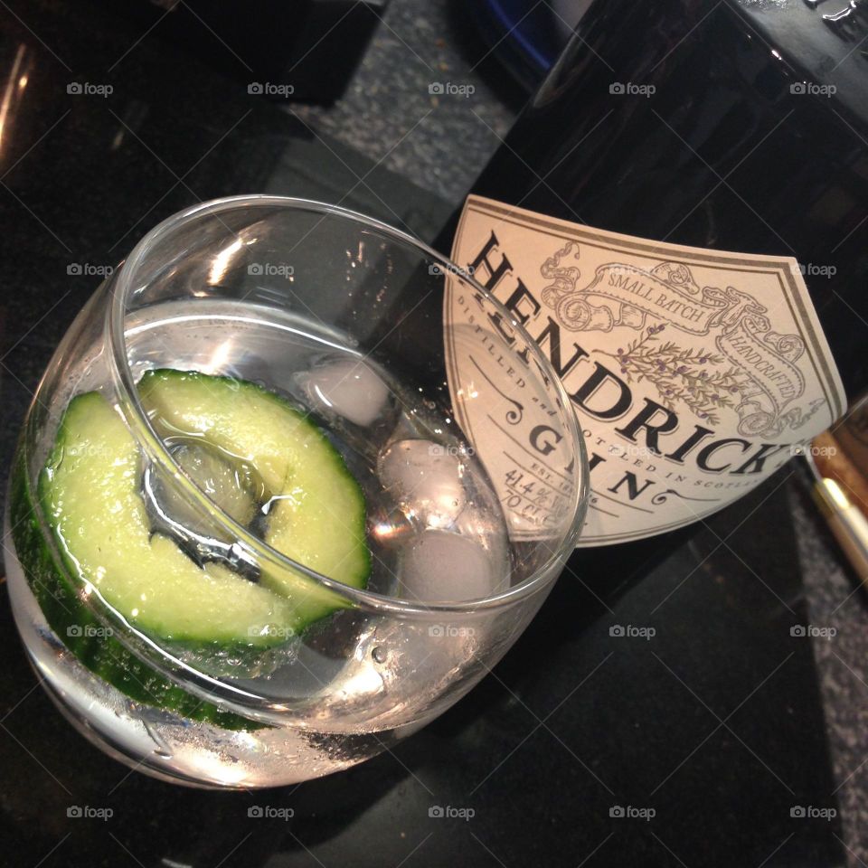 Hendricks gin and tonic