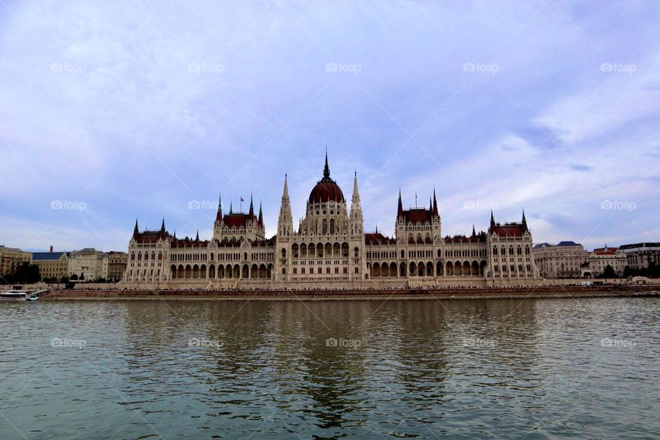 Parliament House Budapest view from the Danube 