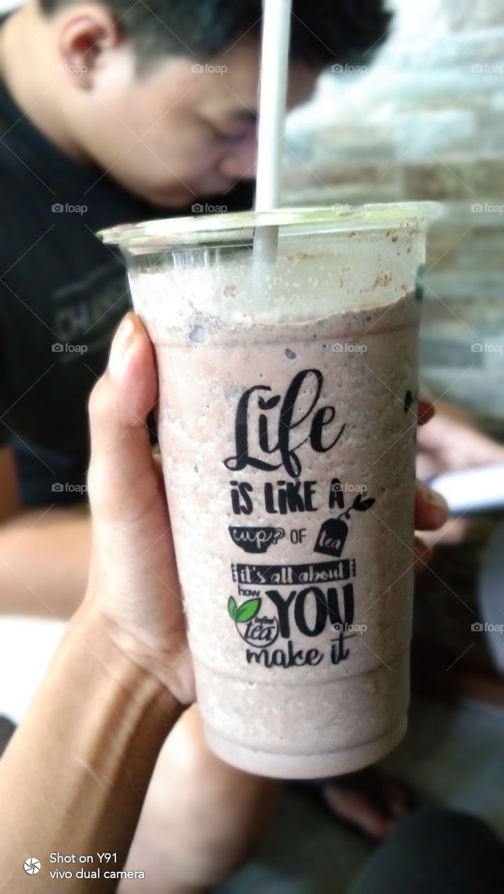 Yup. Life is like a cup of tea. But mine is a dark chocolate cookie crumble. 😁