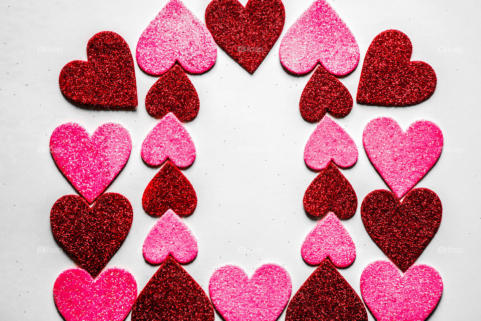 Valentines Day Hearts Frame