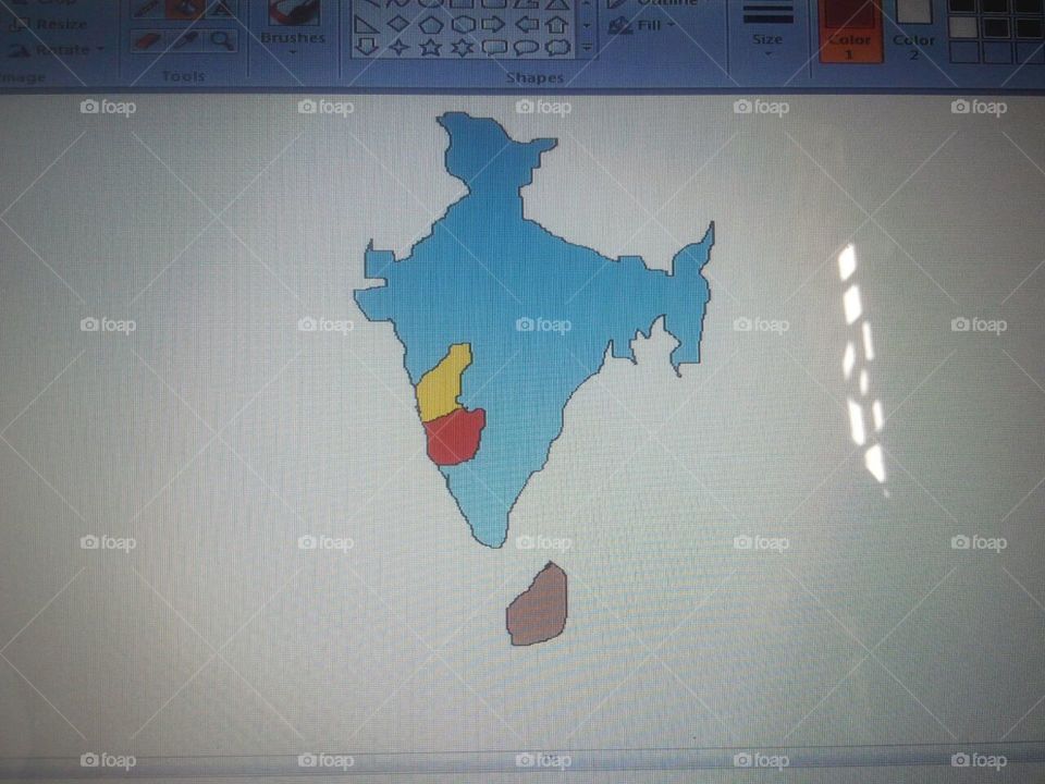 Free hand Drawing in Ms Paint by Lopez