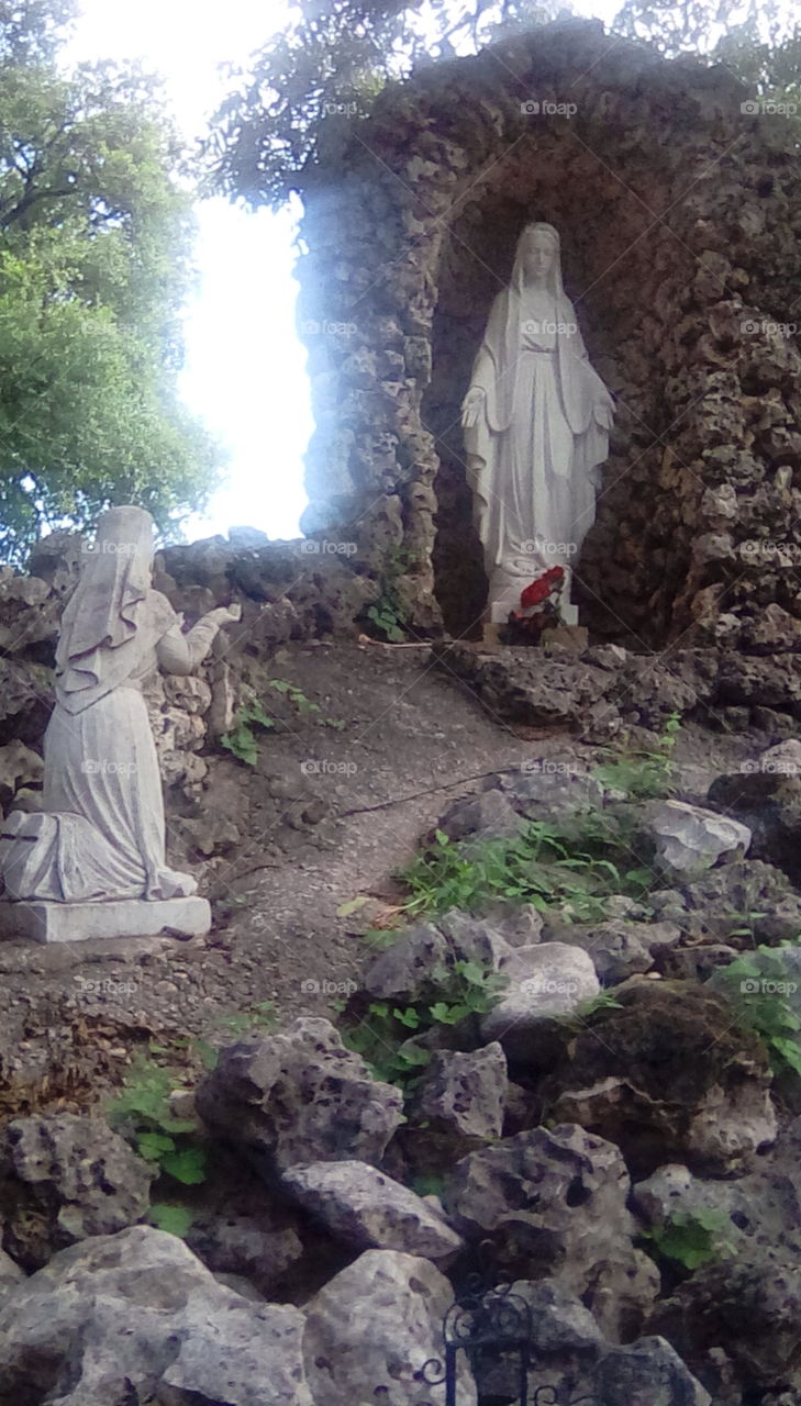 San Antonio, Grotto at Mission Conception, a UNESCO World Heritage Site