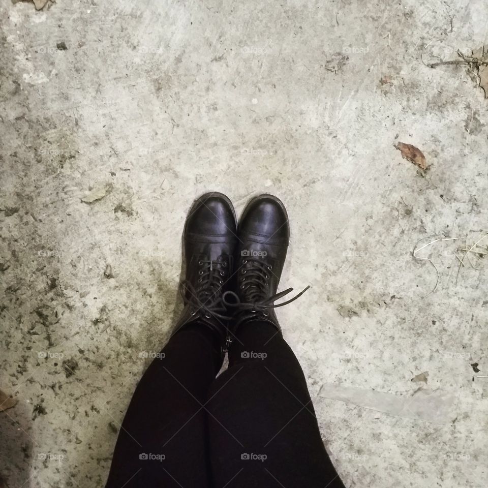 Black Boots in Fall