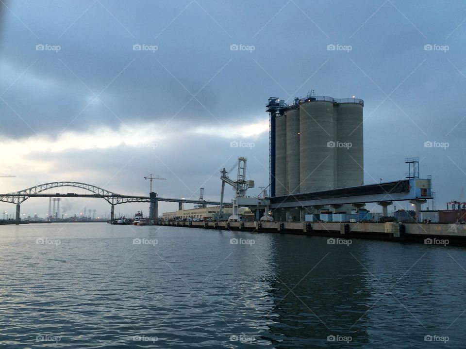 Port of Long Beach bridge 