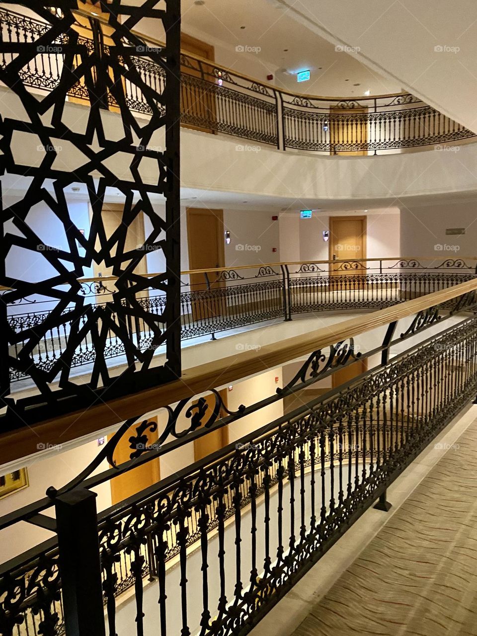 Beautiful view of floor in the hotel 