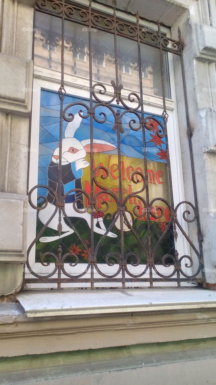 White Rabbit, the decoration from Alice in Wonderland