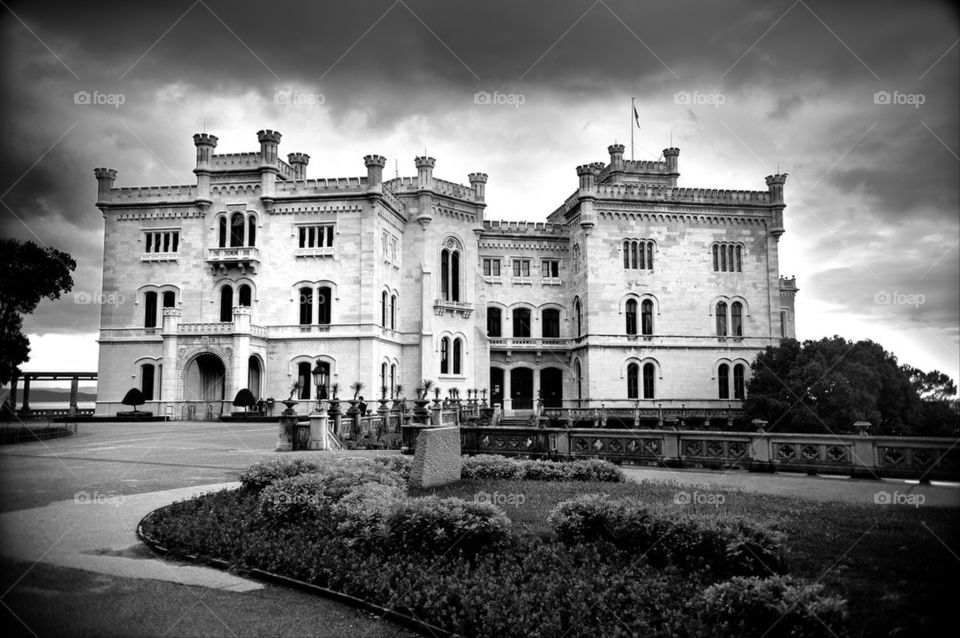 white black park storm by munda.net