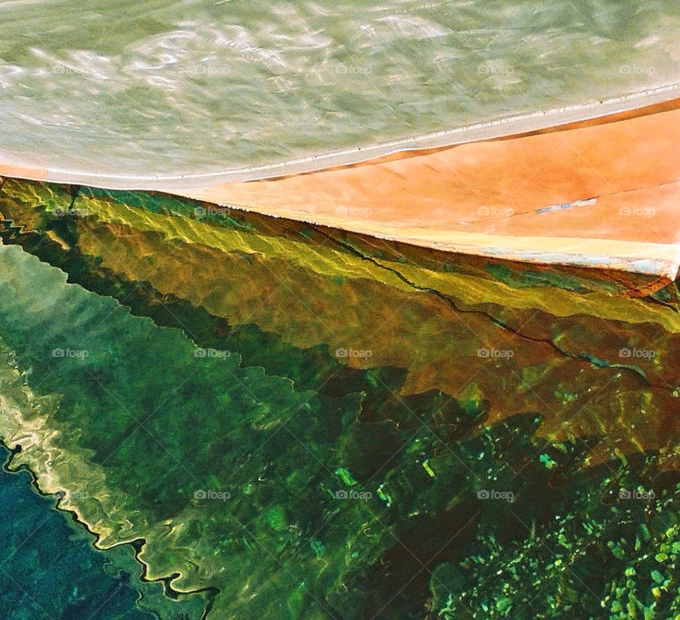 green red water abstract by dbeck03