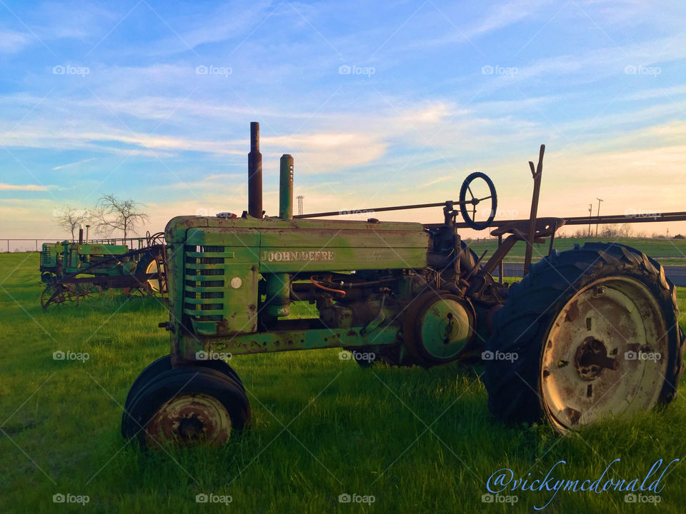 Antique tractors 