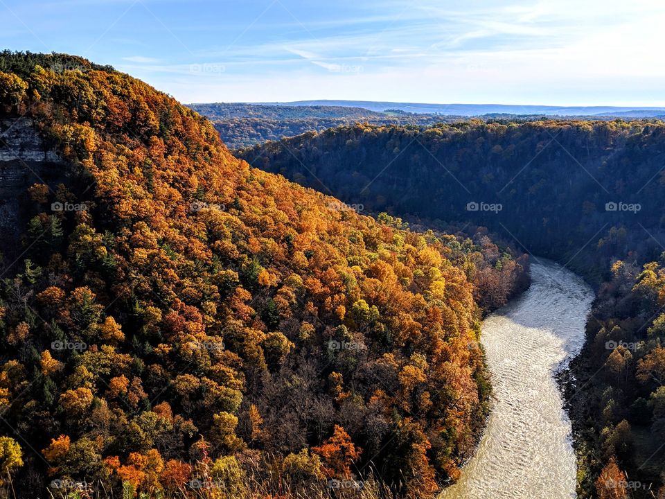 Picture perfect photo taken on a perfect fall day at Letchworth State Park.