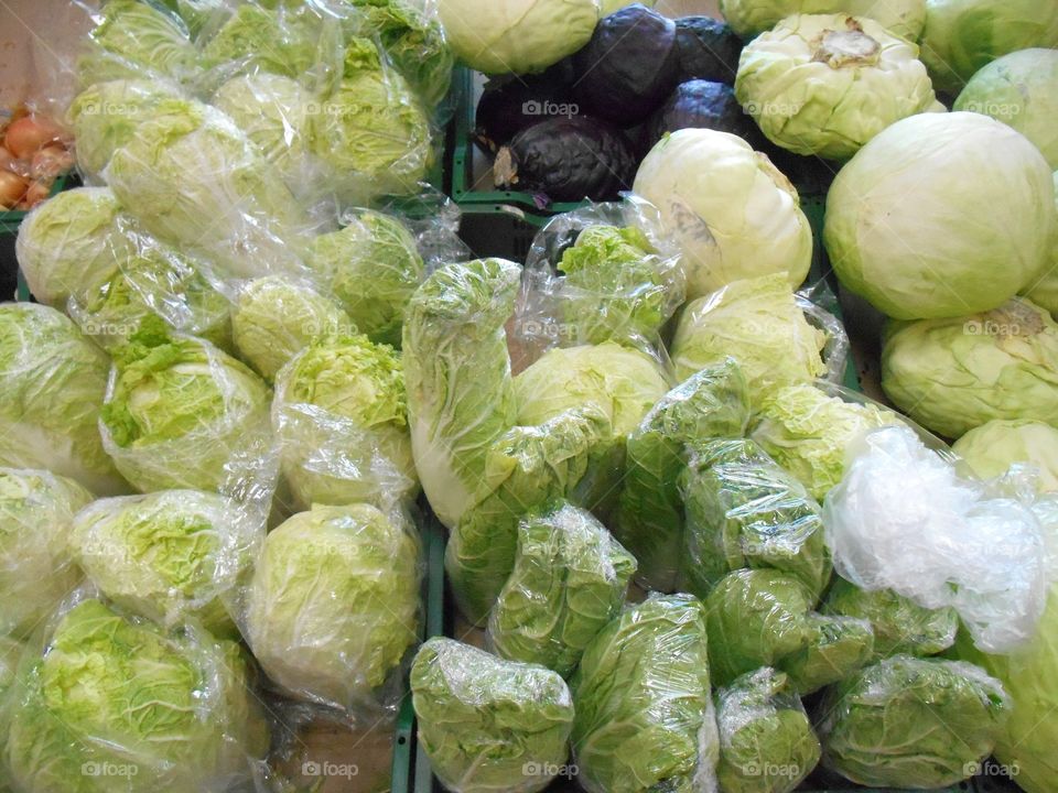 Food, Cabbage, Healthy, Vegetable, Market