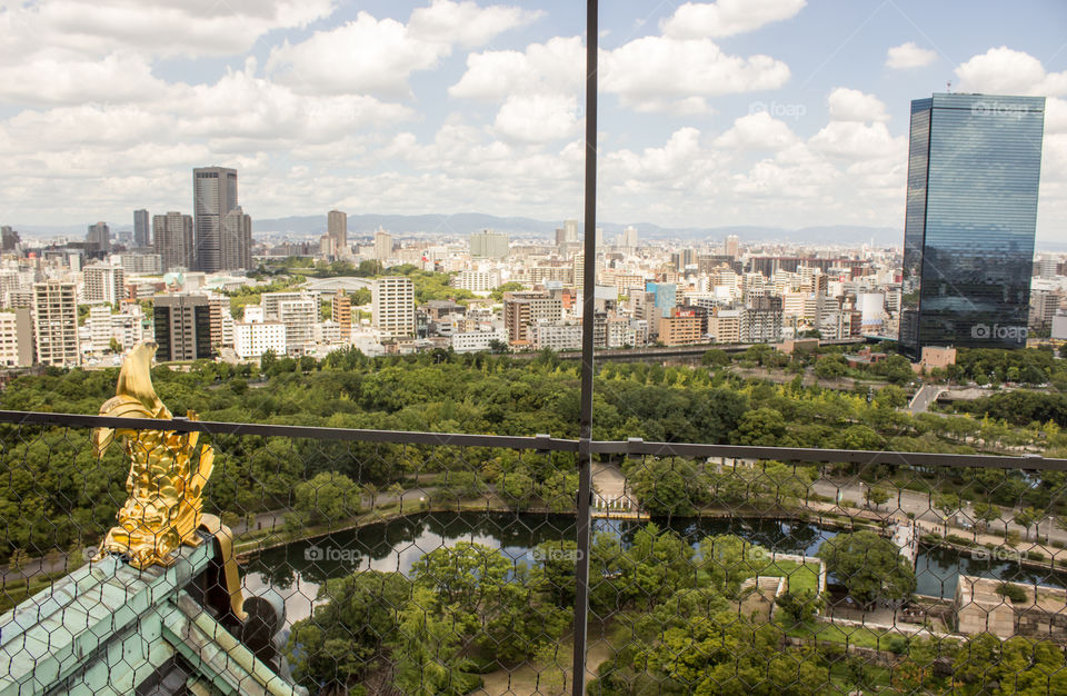 Osaka from above