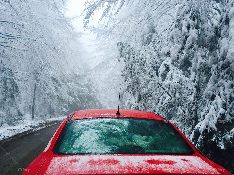 Car and snow